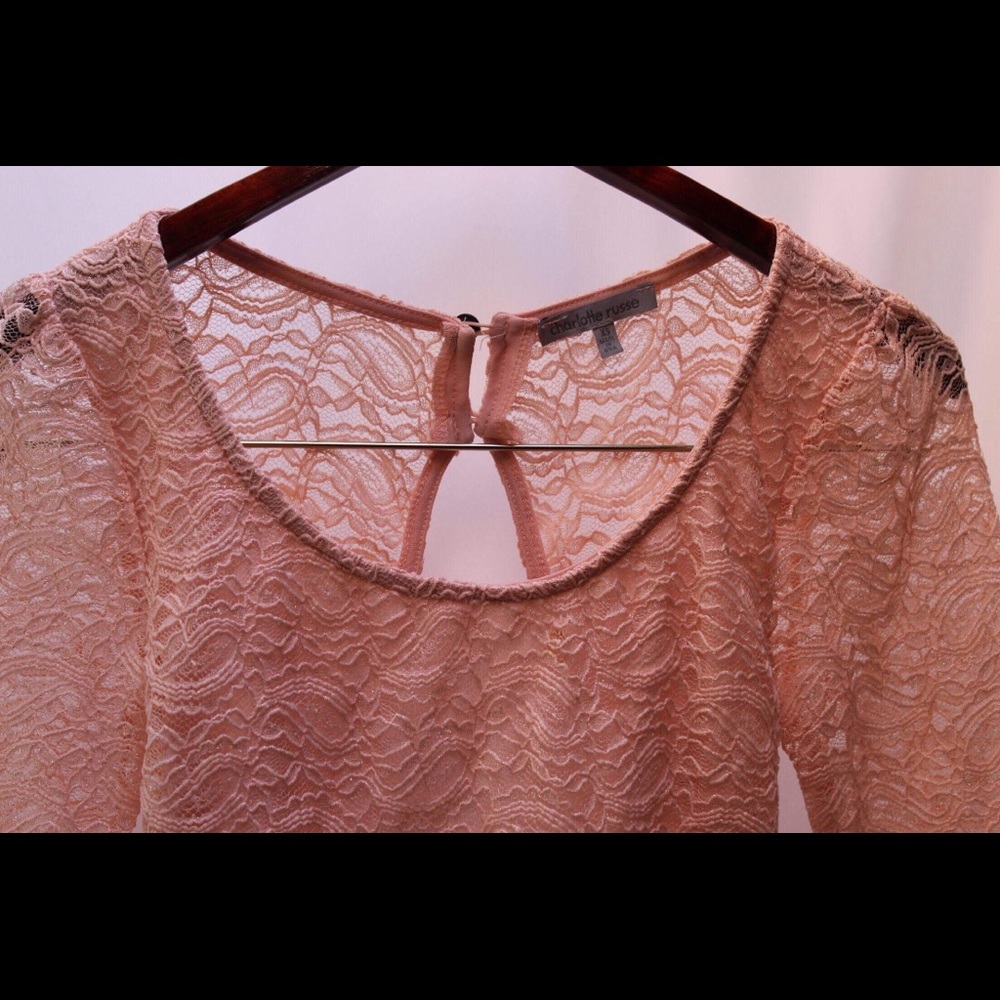 Light Peachy Long sleeve Blouse